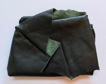 Green Leather Suede Fabric Scrap Crafting Jewelry Supplies Natural Material Crafts