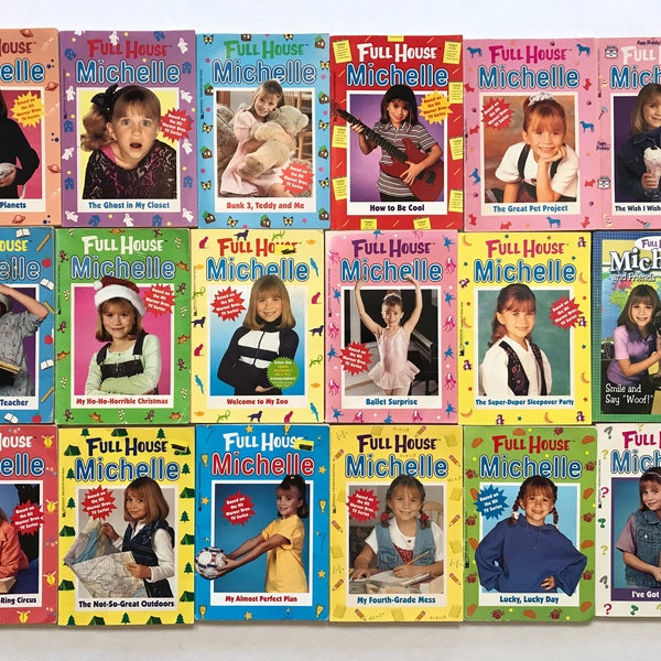 Huge Lot of 18 Full House Michelle Chapter Books 1996 Kids Teens Young Adult Fiction Based on the TV Series 90s Collectible