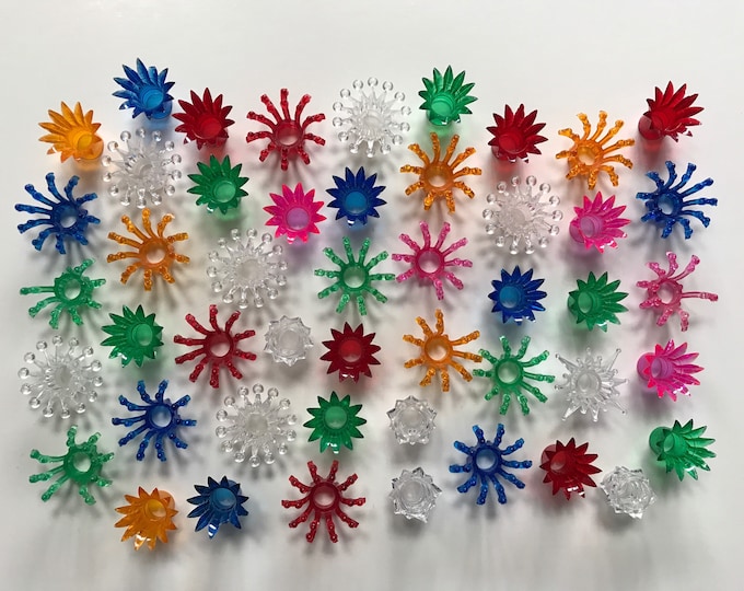 Vintage Plastic Christmas Light Reflectors Lot Retro Red Etsy