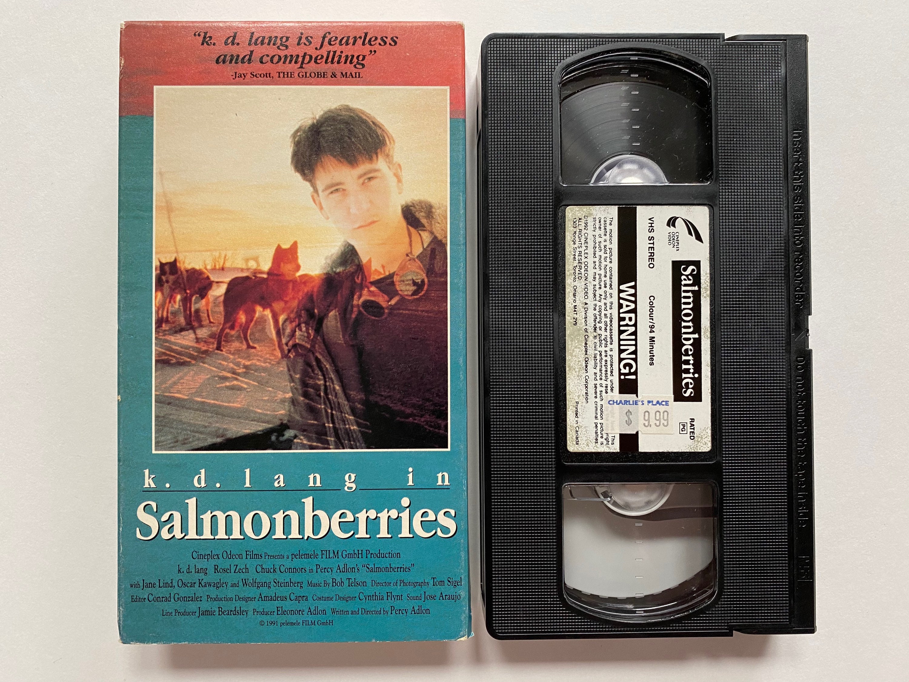 1992 Salmonberries VHS Video Movie Film KD Lang Etsy Canada