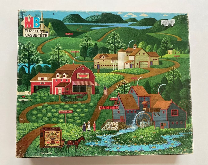 Charles Wysocki Americana Jigsaw Puzzle Made in USA 500 Piece Complete