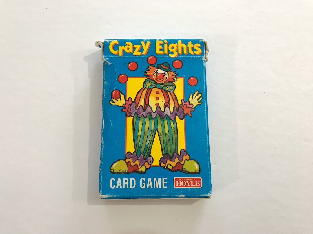 1997 Crazy Eights Playing Cards Complete Set Clowns Kids Children Games
