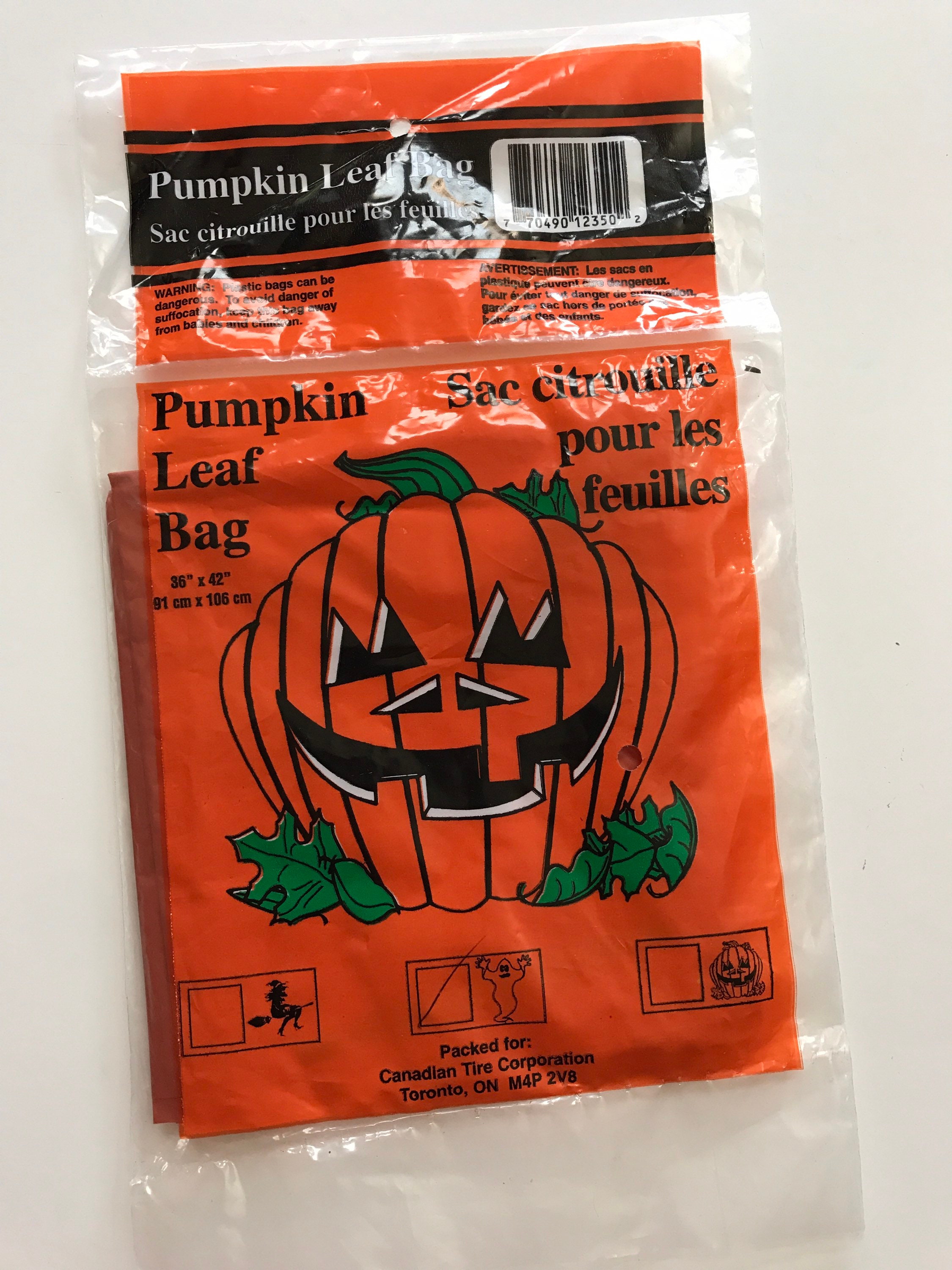 Halloween Leaf Bags 90s Ghost Yard Decoration Spooky Season Etsy