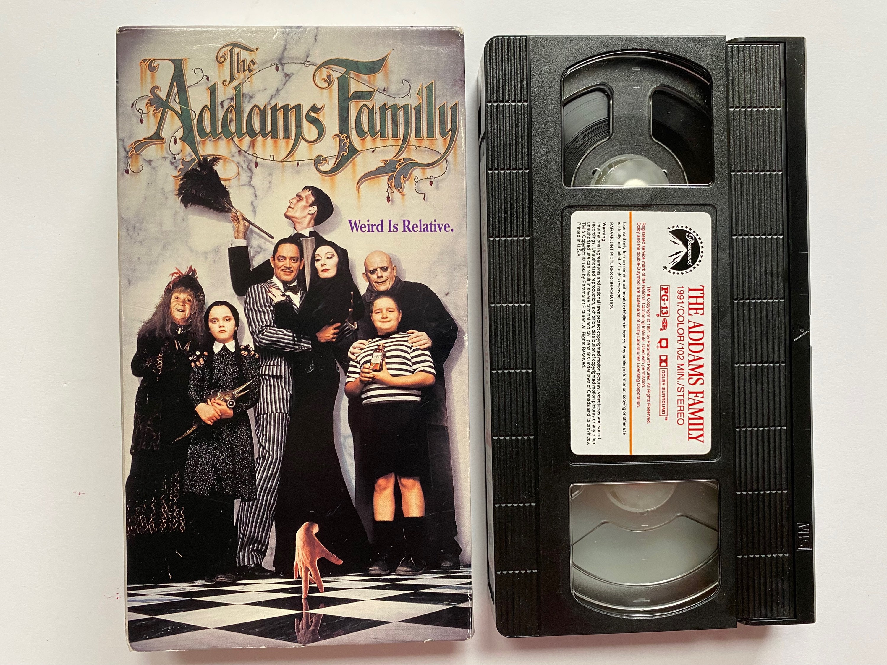 1993 アダムスファミリー VHS ビデオテープ 映画 テスト済み 動作確認 