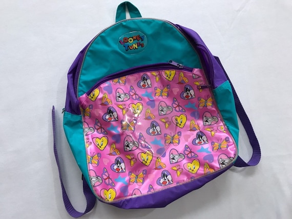 1996 Looney Tunes Backpack Kids Childrens Back to School 90s | Etsy