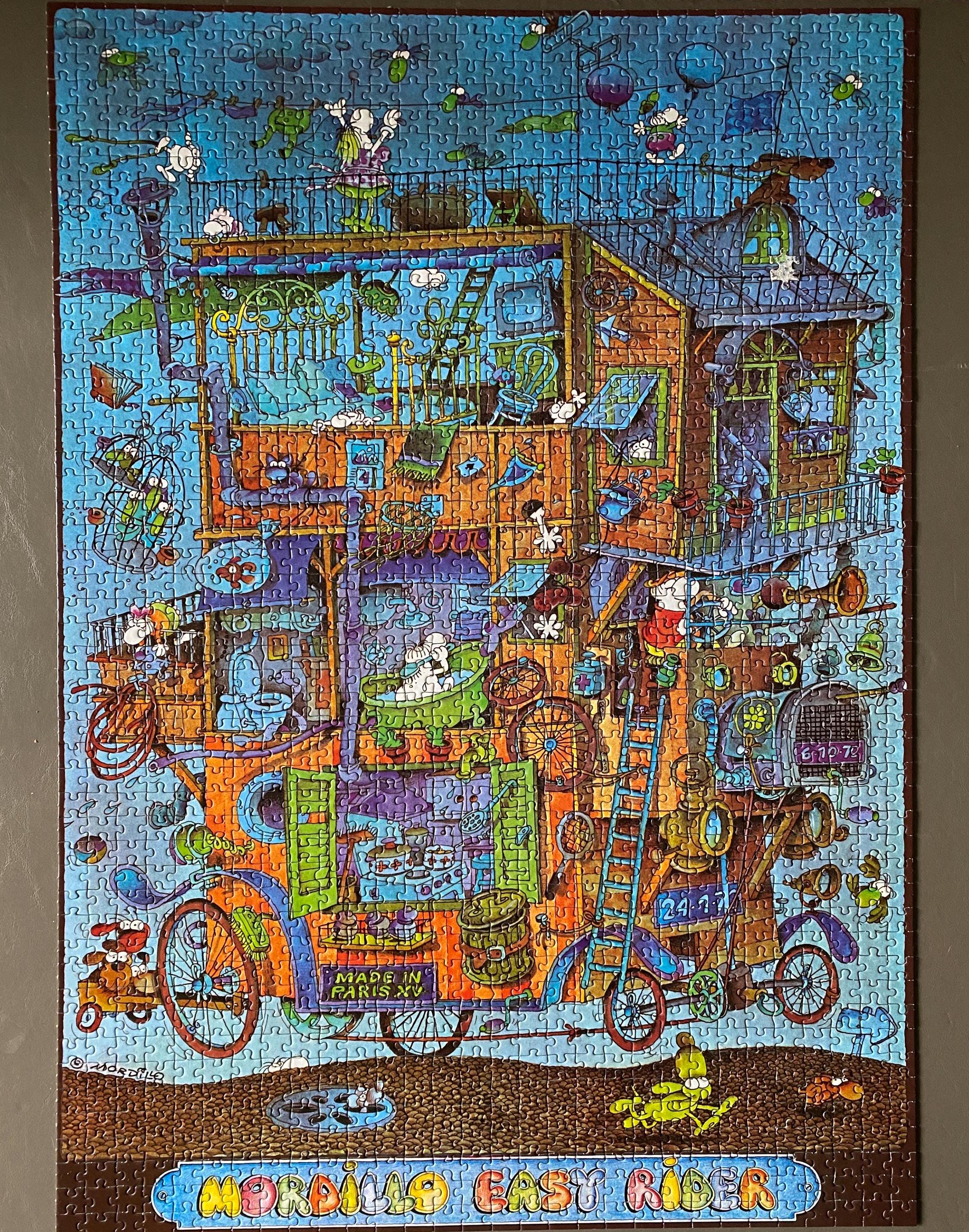 Mordillo Puzzle Easy Rider 1500 Pieces COMPLETE 1981 HEYE 8807