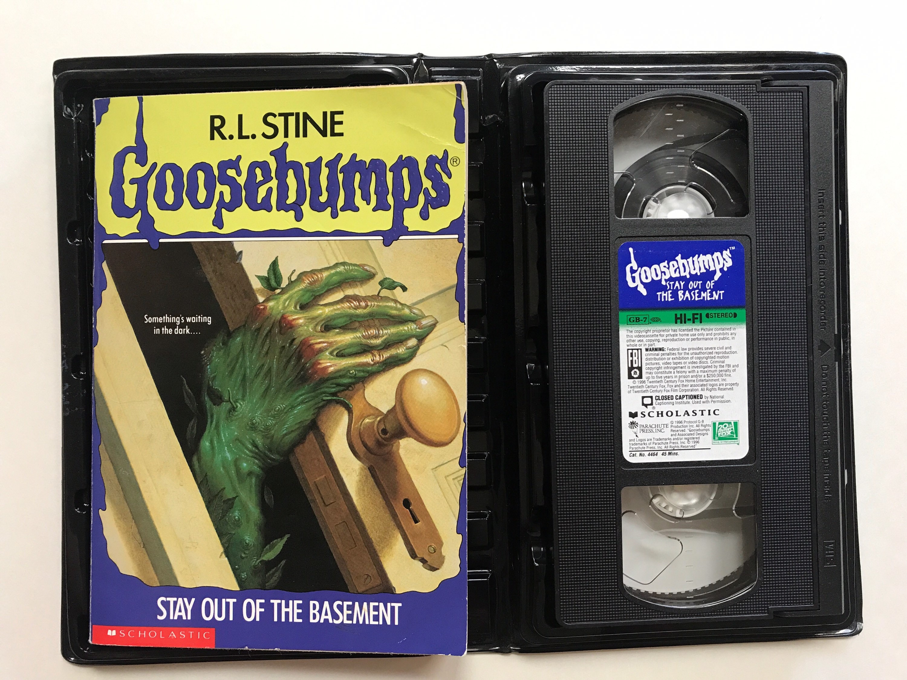 Goosebumps VHS Video and Book Stay Out of the Basement 90s Tv Etsy