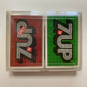 Cartes à jouer Double Deck 7up et Diet 7up Redislip RARE