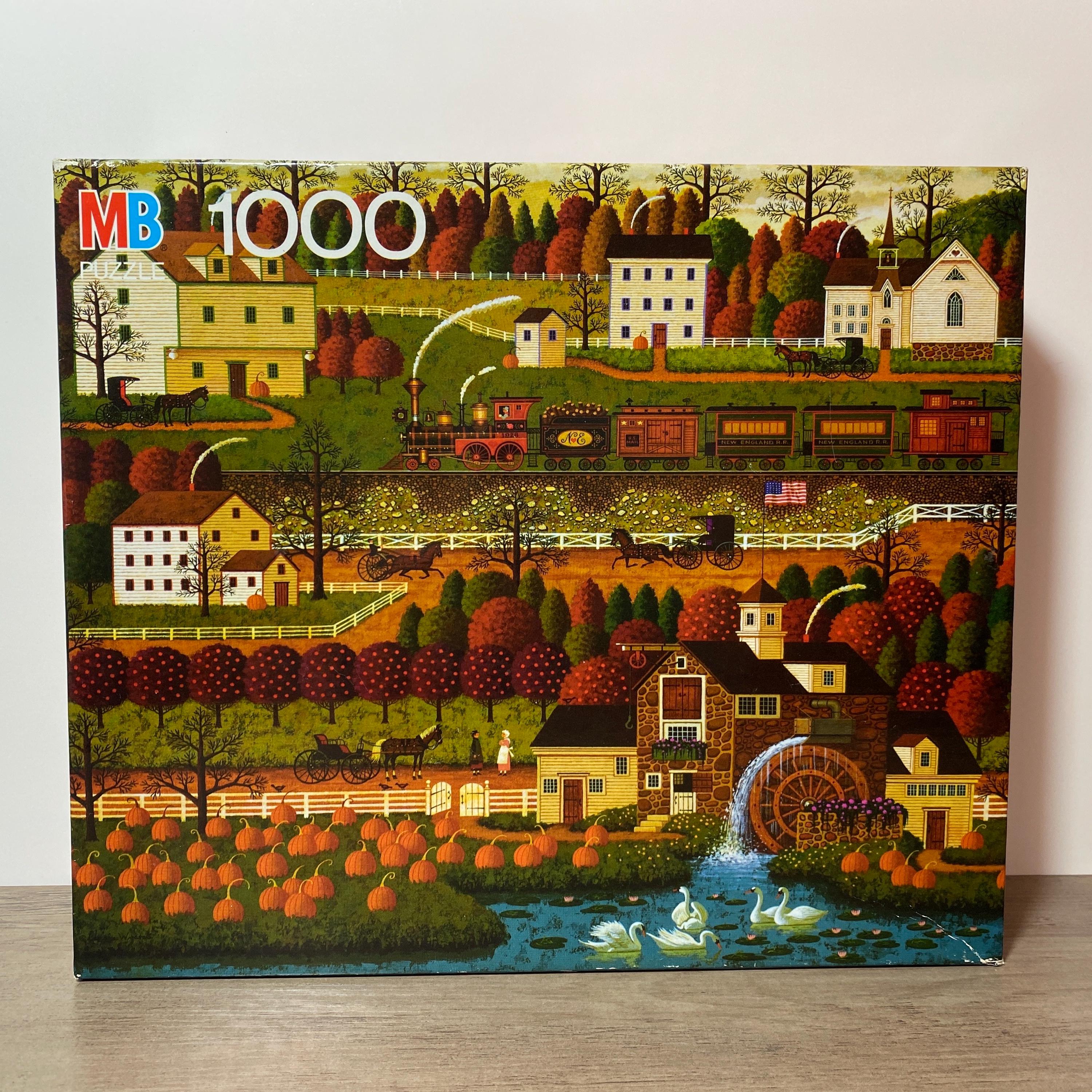 Charles Wysocki Americana Jigsaw Puzzle Honey Pumpkin Valley 1990