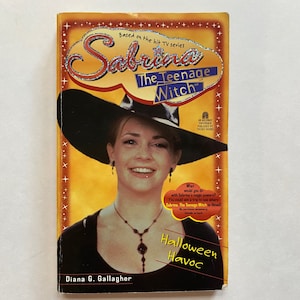 SALE - 1990s Sabrina The Teenage Witch Book Teen Chapter Book Based on the TV Series Kids Children Reading Book 4 Halloween Havoc