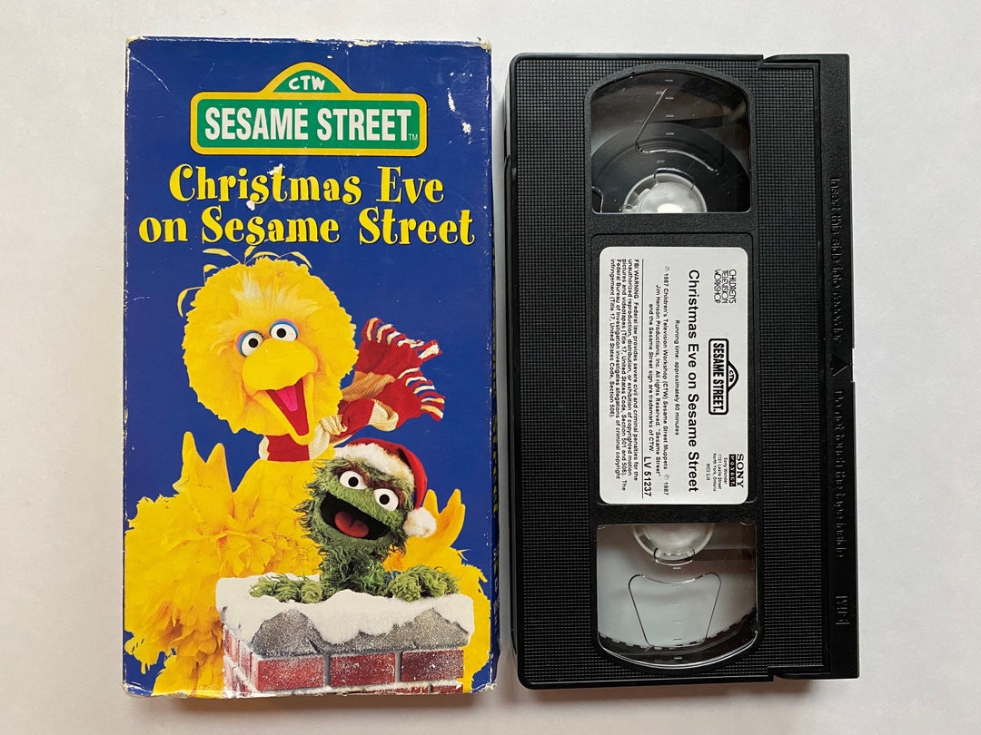 Christmas Eve on Sesame Street VHS Video Tape Holiday Xmas - Etsy