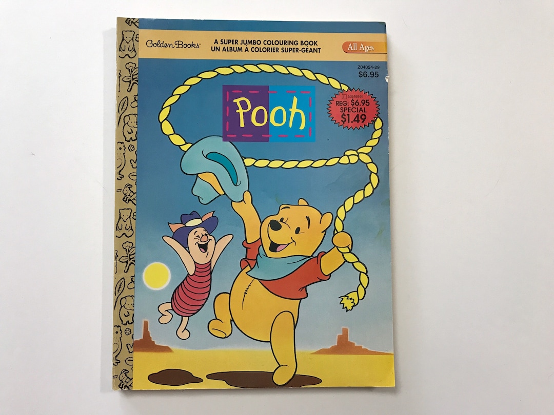 1990s Disney Winnie the Pooh Super Jumbo Coloring Activity Book - Etsy