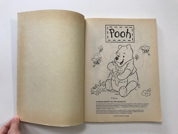 1990s Disney Winnie the Pooh Super Jumbo Coloring Activity Book - Etsy