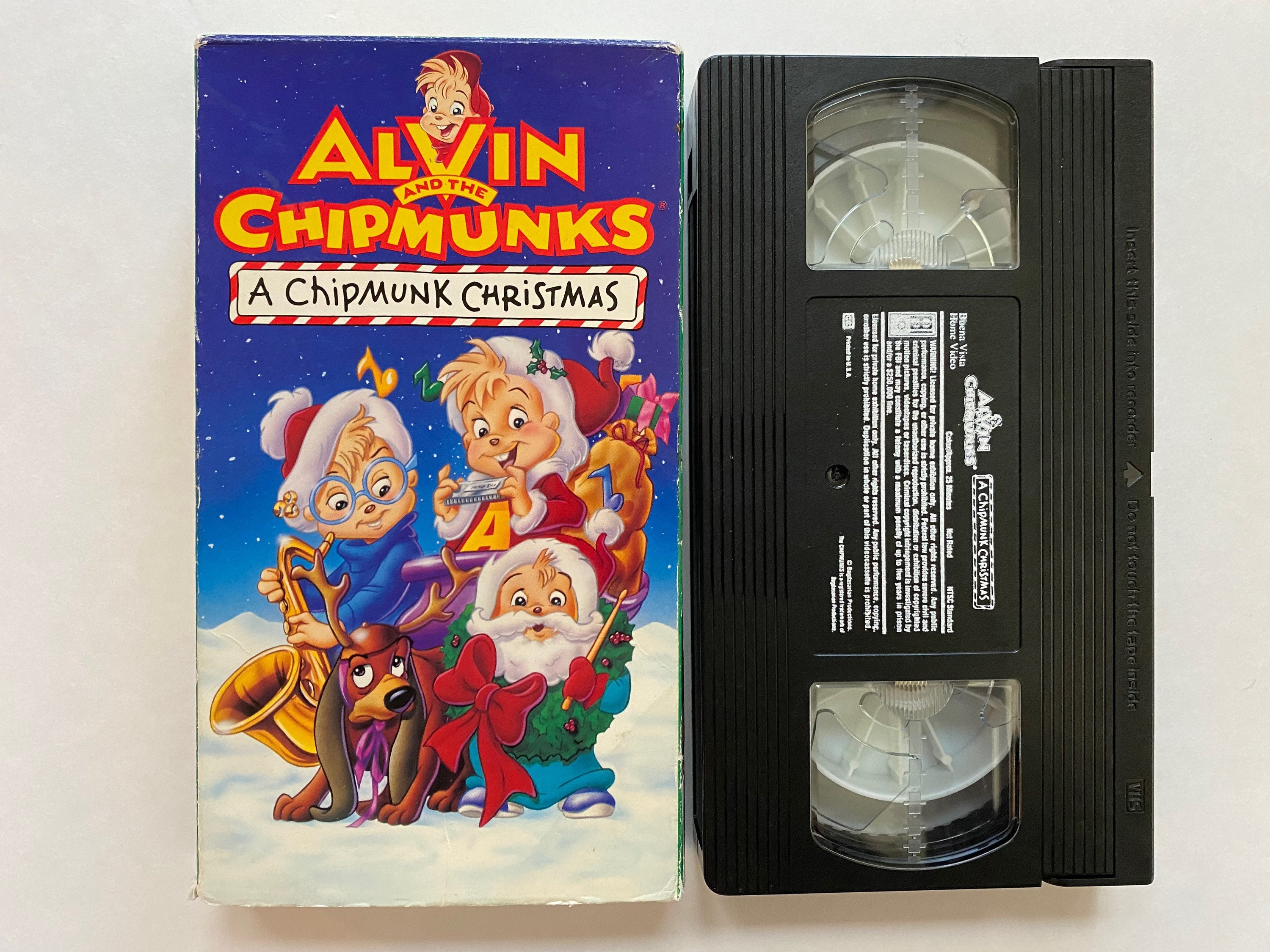 Alvin and the Chipmunks Christmas VHS Video Animated Xmas - Etsy