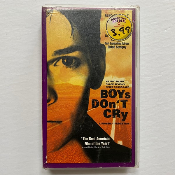 2000 Boys Don’t Cry VHS Video Tape Tested Working Movie Film LGBT Hilary Swank Chloe Sevigny