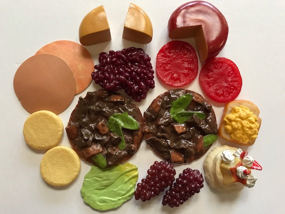 Realistic rubber on sale play food