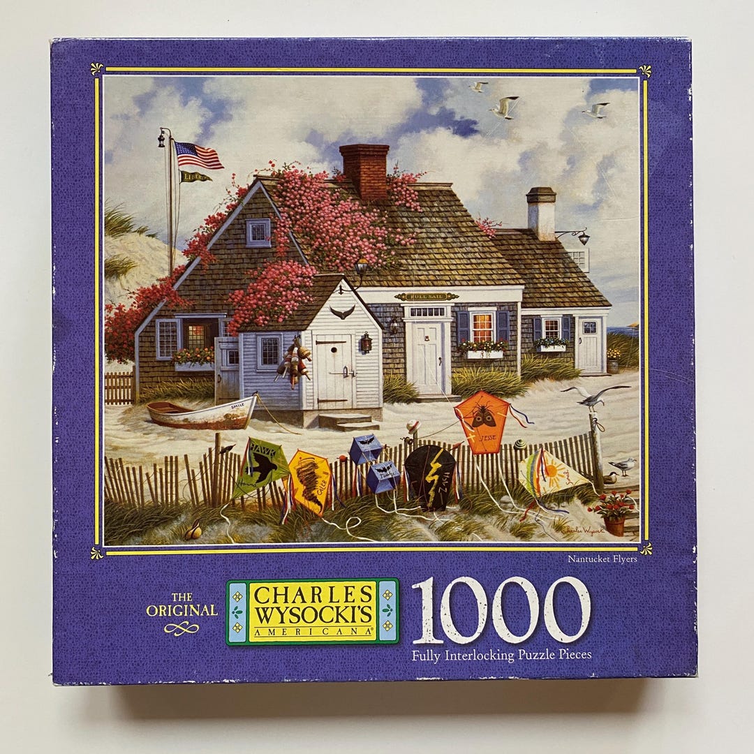 NANTUCKET FLOWER SHOP. Charles Wysocki. Buffalo Games. 300 piece. : r/Jigsawpuzzles