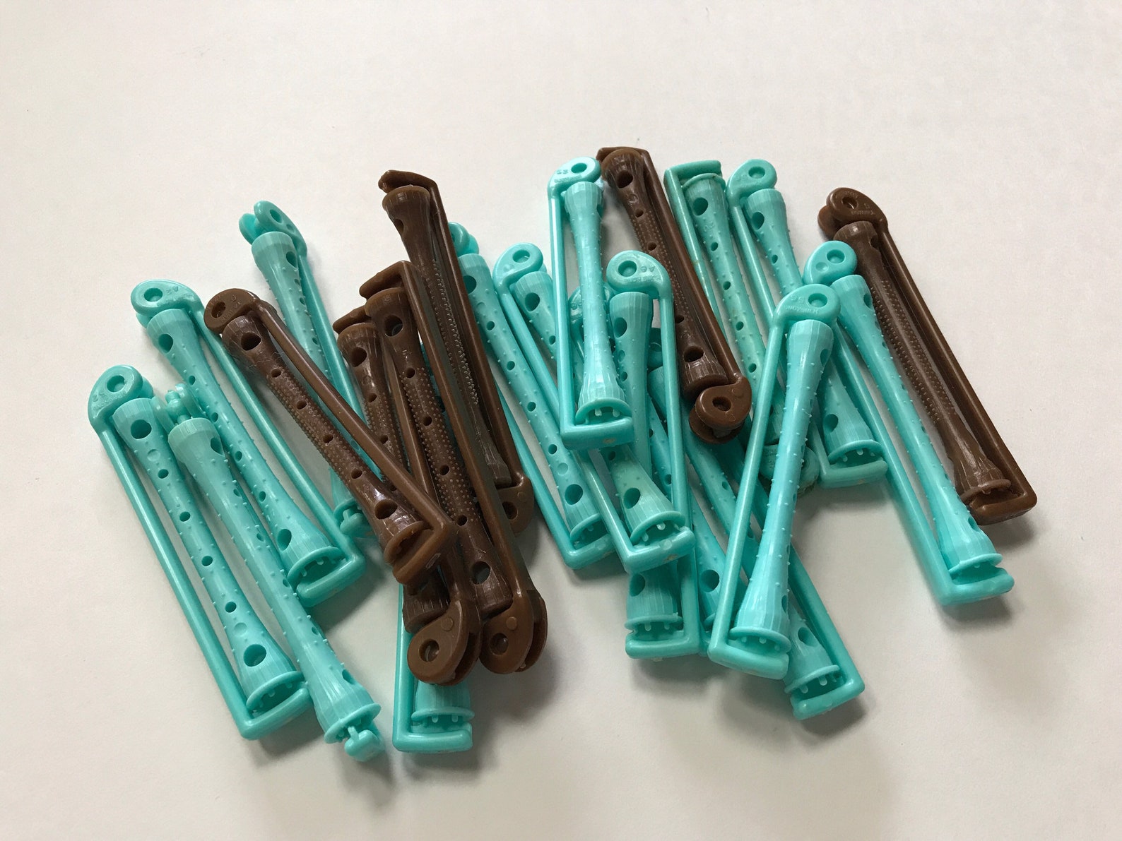 Vintage 70s Swing Arm Perm Rods Hair Perming Curlers Aqua Etsy UK