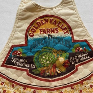 Golden Valley Farms Kitchen Apron Cooking Apron Kitsch Cute Activity Smock Mixed Pickles
