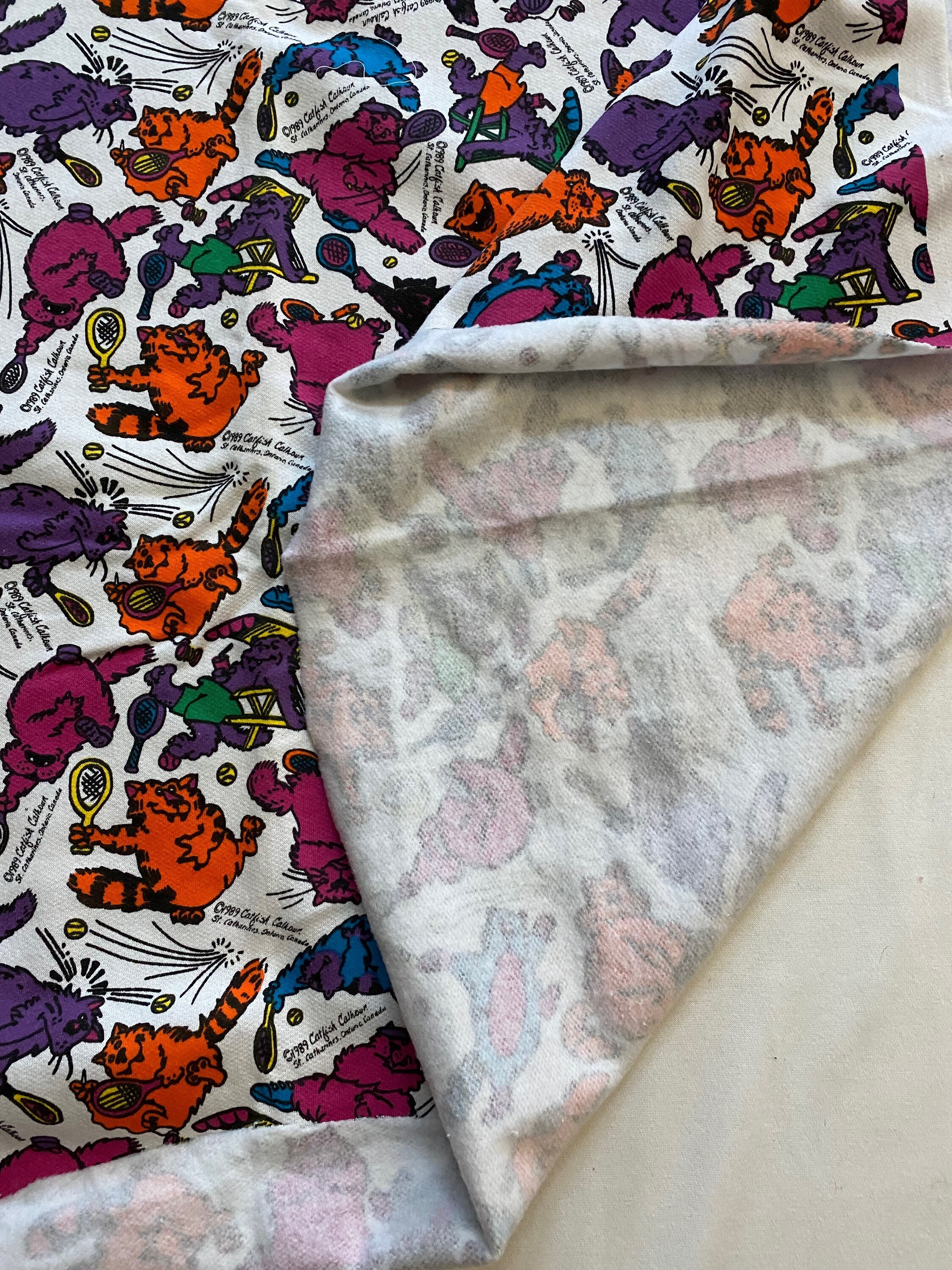 vintage cat × fish × flower sweat vintage cat × fish × flower sweat Cool Cat Sweatshirt | Cat