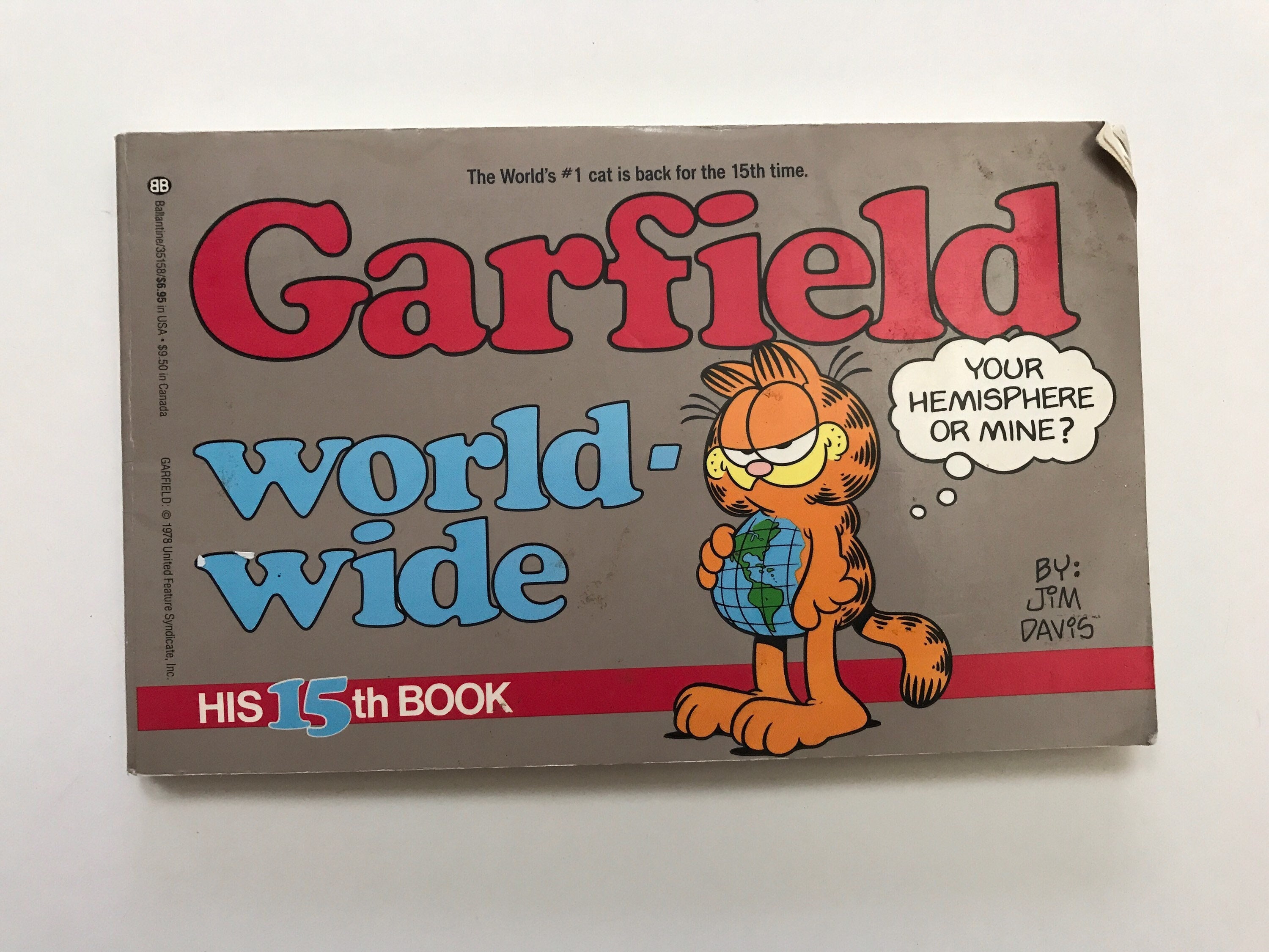 1980s Garfield World Wide Comic Strip Book - Etsy