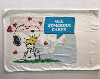 peanuts pillowcase