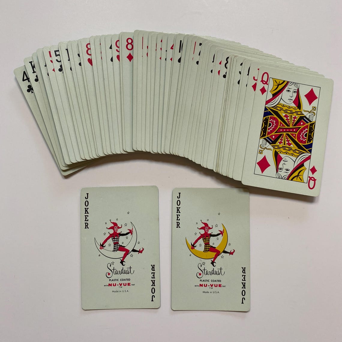 Seahorse Playing Cards Complete Deck Stardust Plastic Coasted Nu-vue ...