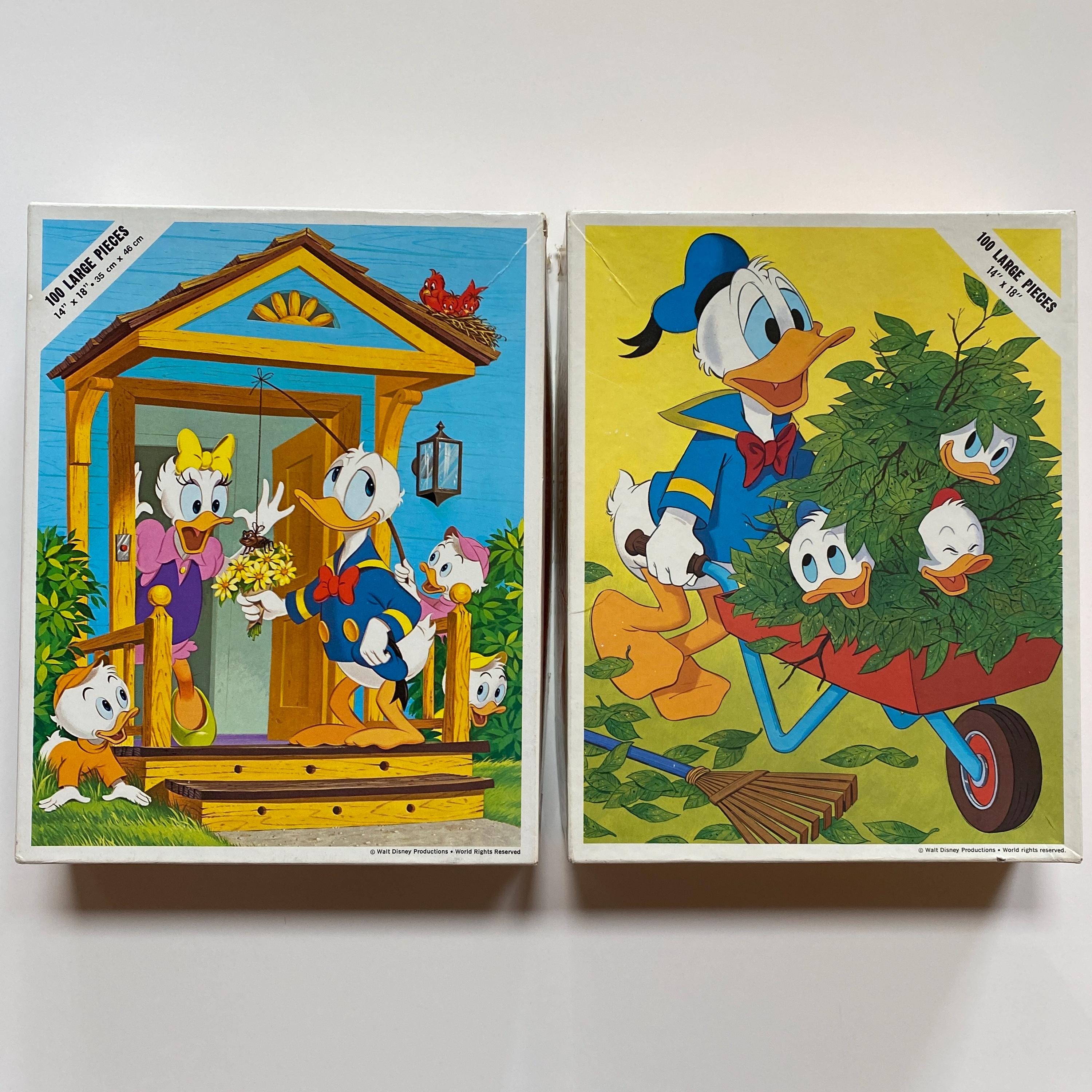 Disney Donald Duck Jigsaw Puzzles LOT Complete Game Night Toys - Etsy