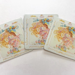 Lady Lovely Locks Hot Pad Trivets RARE 1987 Home Decor Kitchen Serving