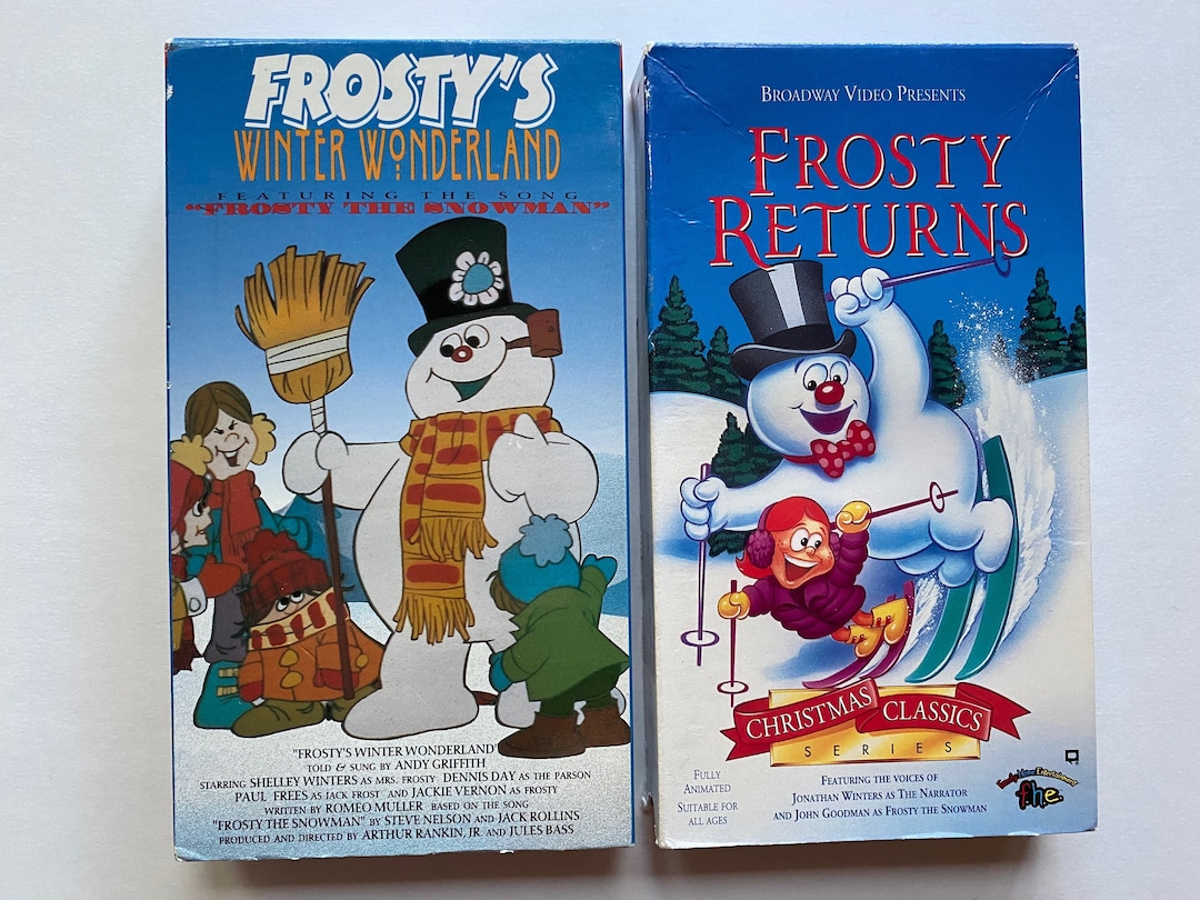 Frostys Winter Wonderland and Frosty Returns Rankin Bass VHS Video