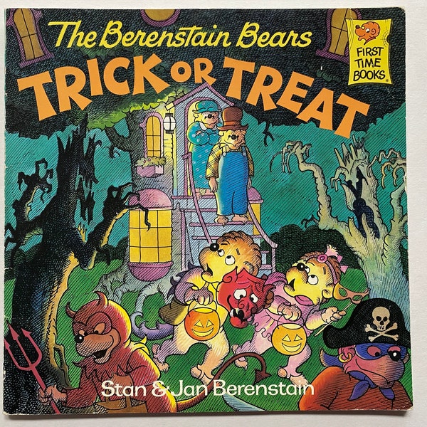 The Berenstain Bears Trick or Treat Softcover Kids Halloween Book 1989