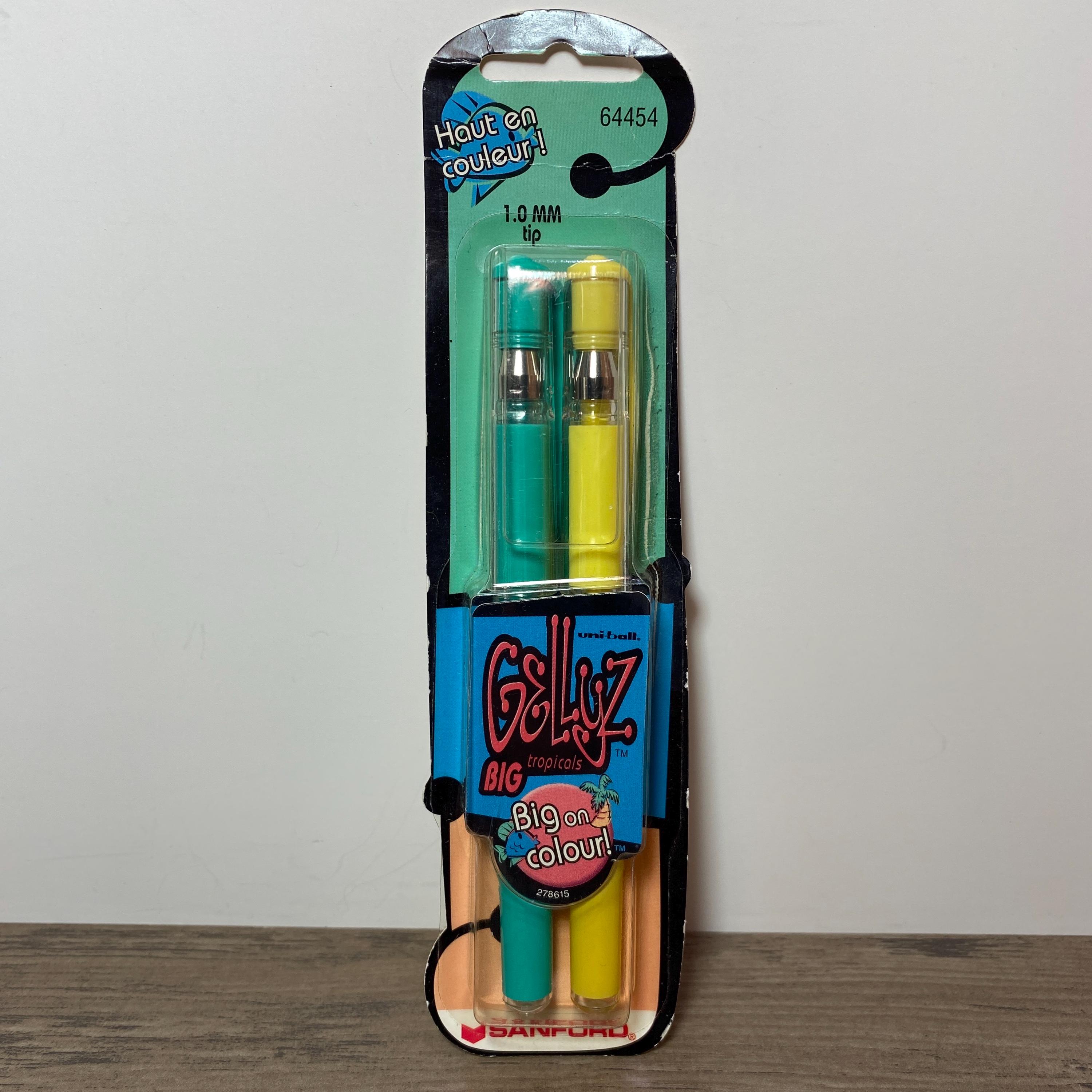 Sanford Gellyz Tropicals Gel Pens 1.0mm Big on Colour Year 2000