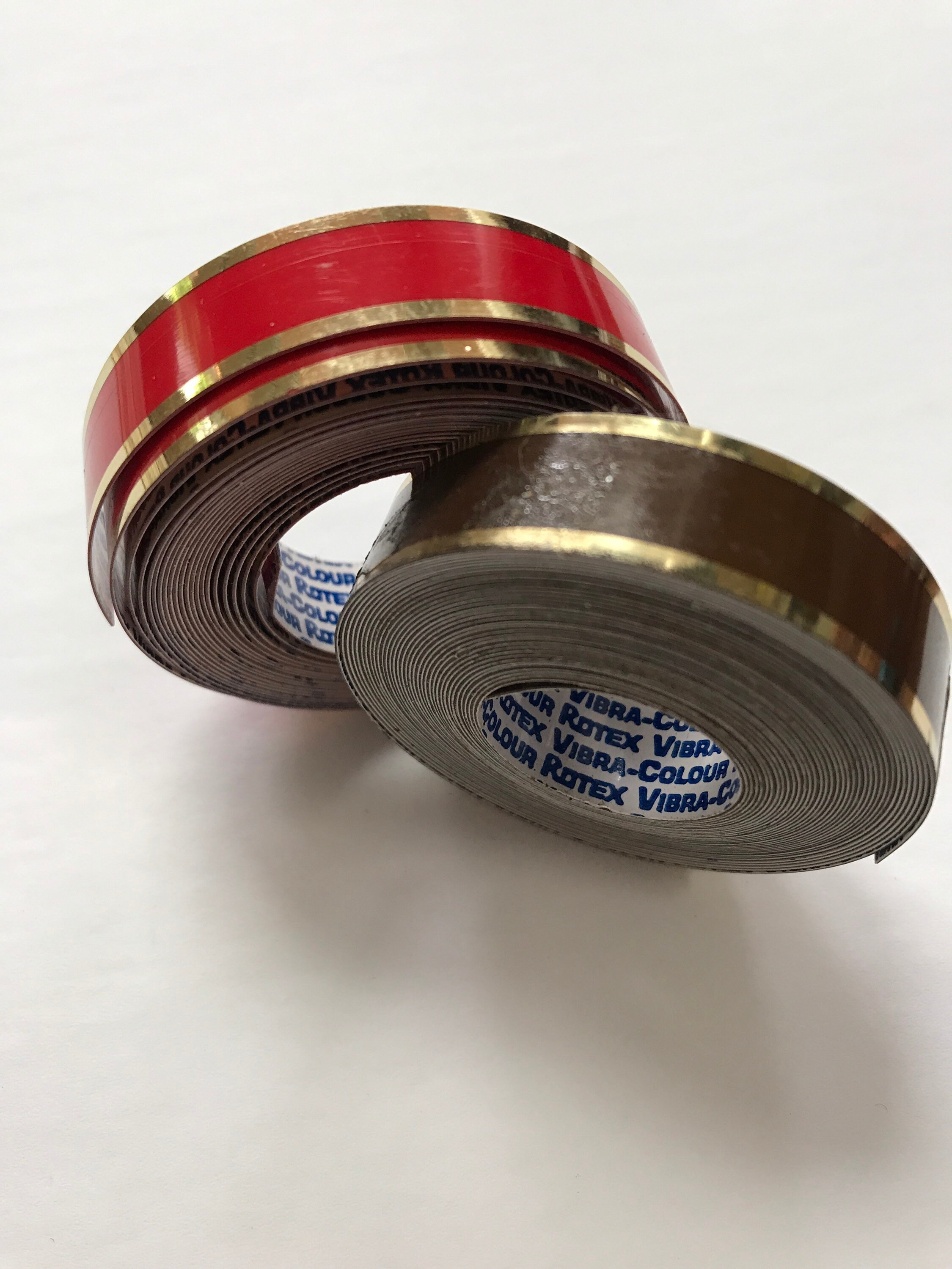 Vintage Rotex Label Maker Embossing Tape in Black Red and Gold Etsy