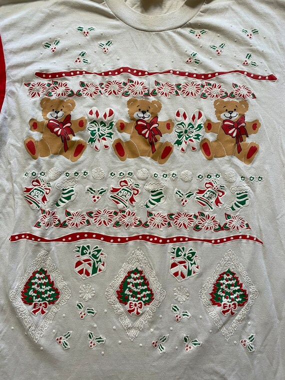 Ladies Christmas Sleep Shirt Gown Puffy Xmas Holi… - image 3