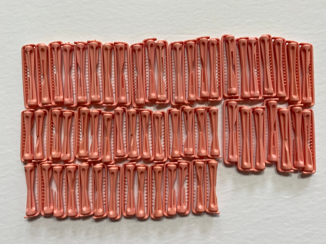 Vintage 70s 80s Swing Arm Perm Rods Hair Perming Curlers Pink Etsy