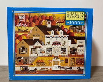 Charles Wysocki Americana Jigsaw Puzzle Olde America Made in USA 1000 Piece Complete 2005