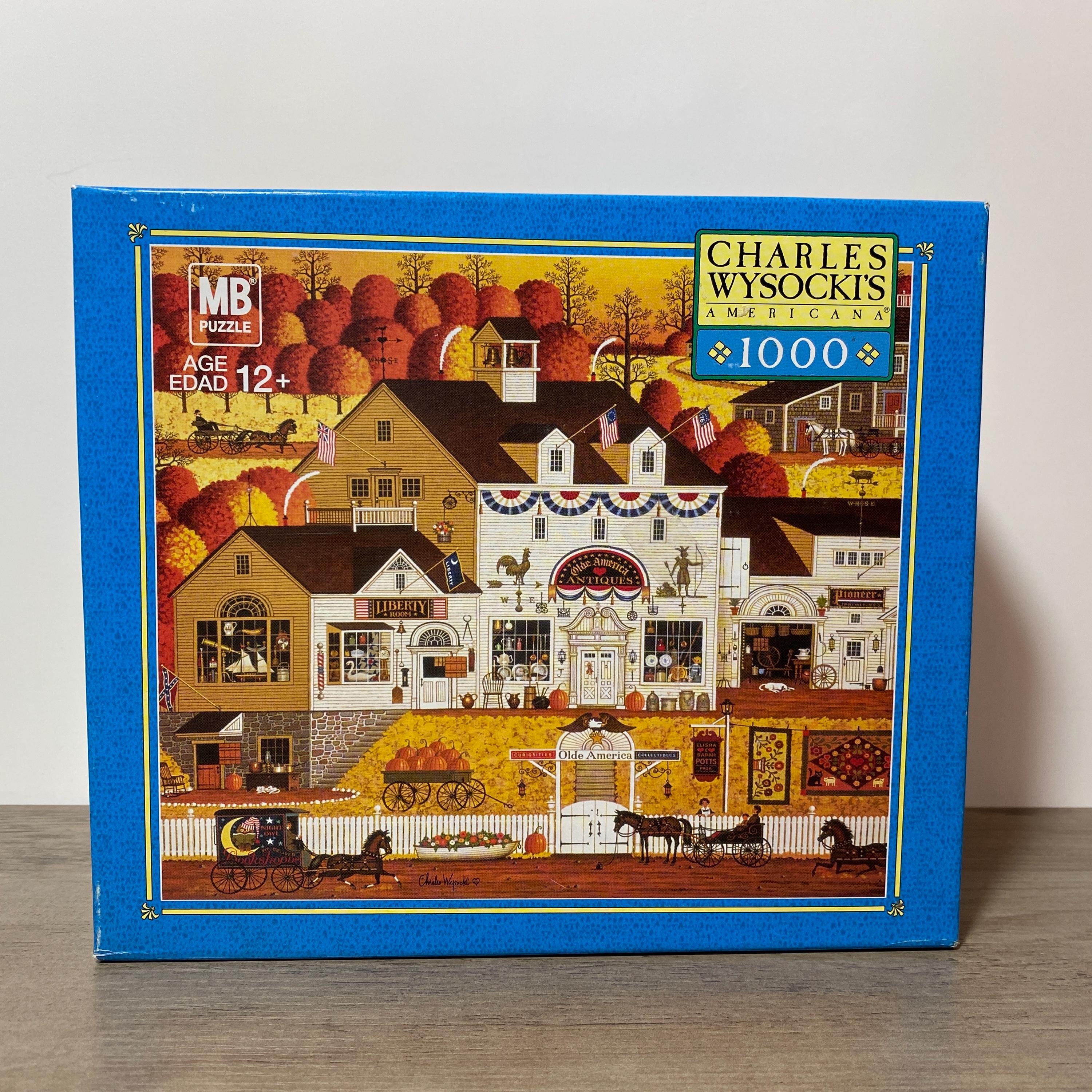CHARLES　WYSOCKIS　ジグゾーパズル　1000ピース Charles Wysocki Americana Jigsaw Puzzle Olde America Made in USA