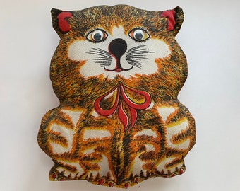 Kitty Cat Cut n Sew Pillow 1970s Plush Doll