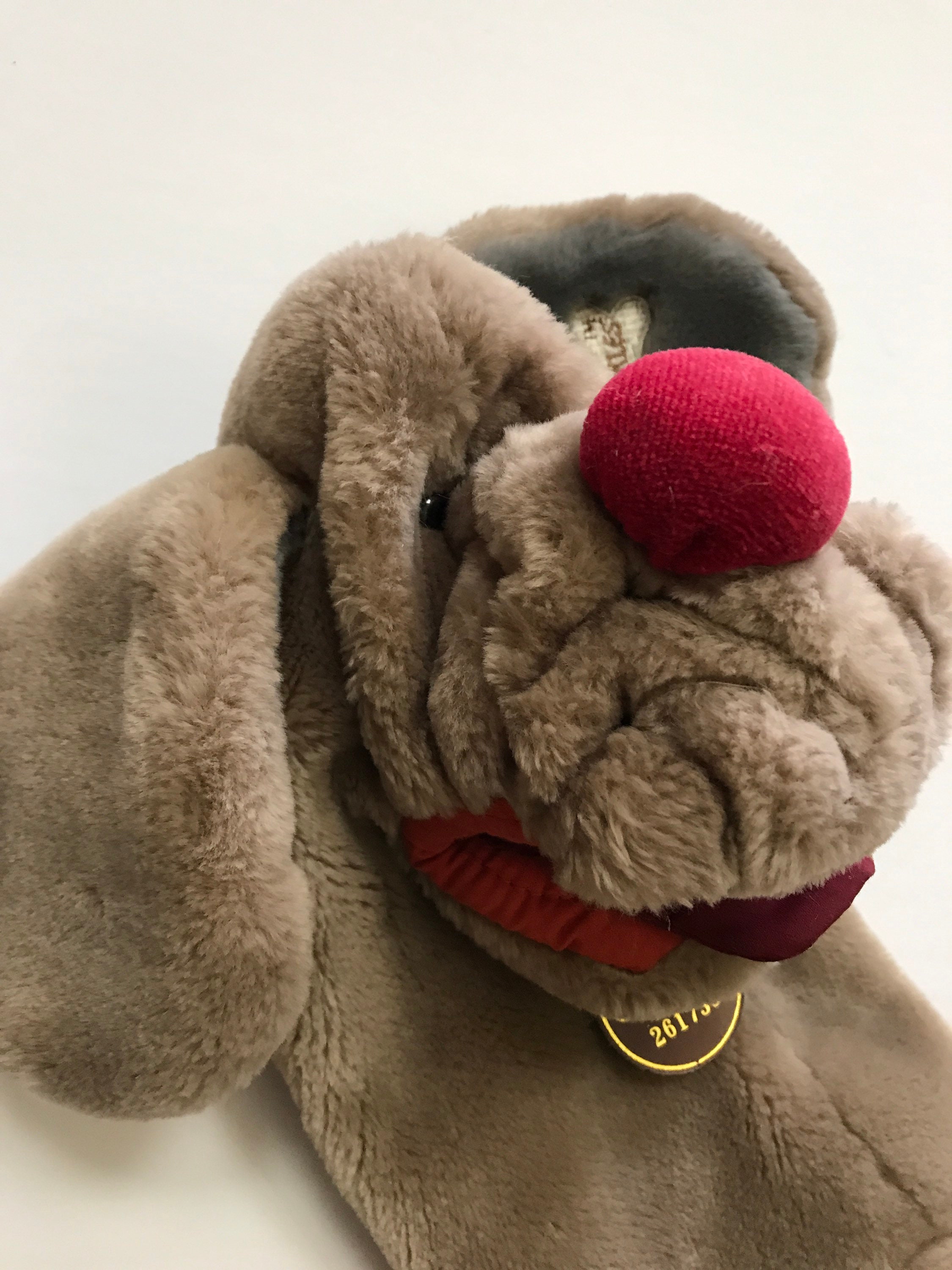 1980s Wrinkles Dog Hand Puppet Brown Ganz Bros 80s Kids Toy | Etsy