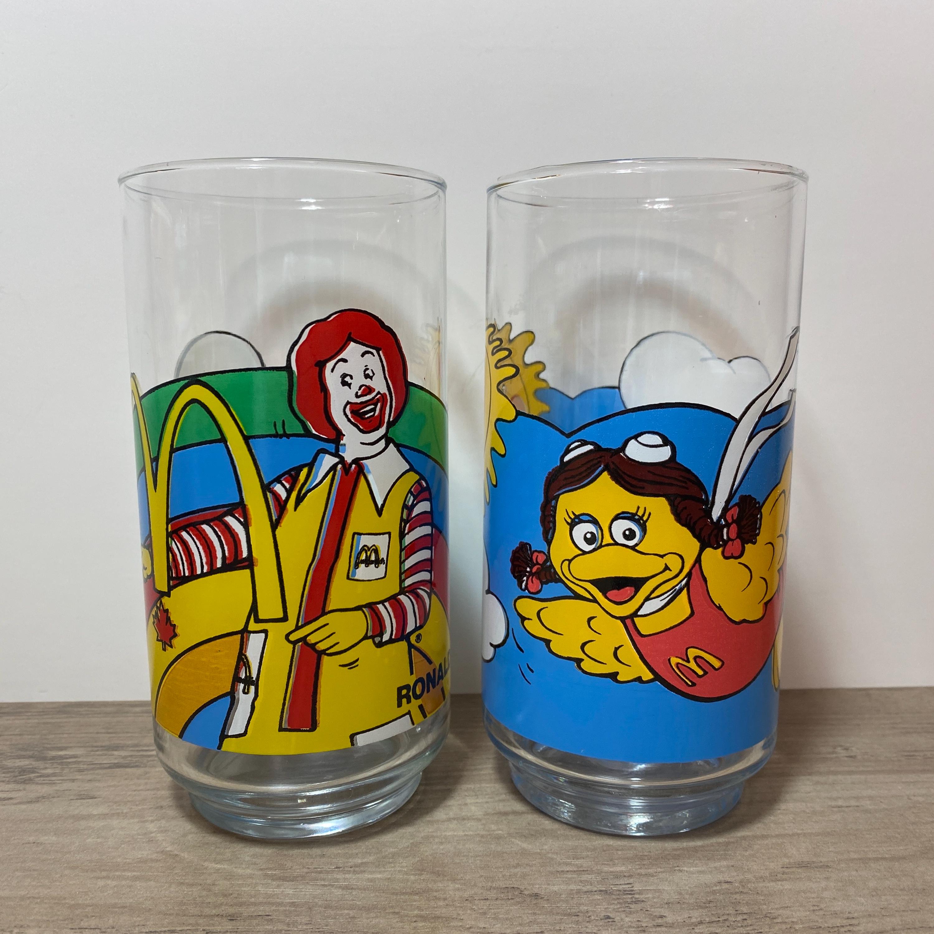 1980s Mcdonalds Ronald Mcdonald and Birdie Tumbler Glasses - Etsy