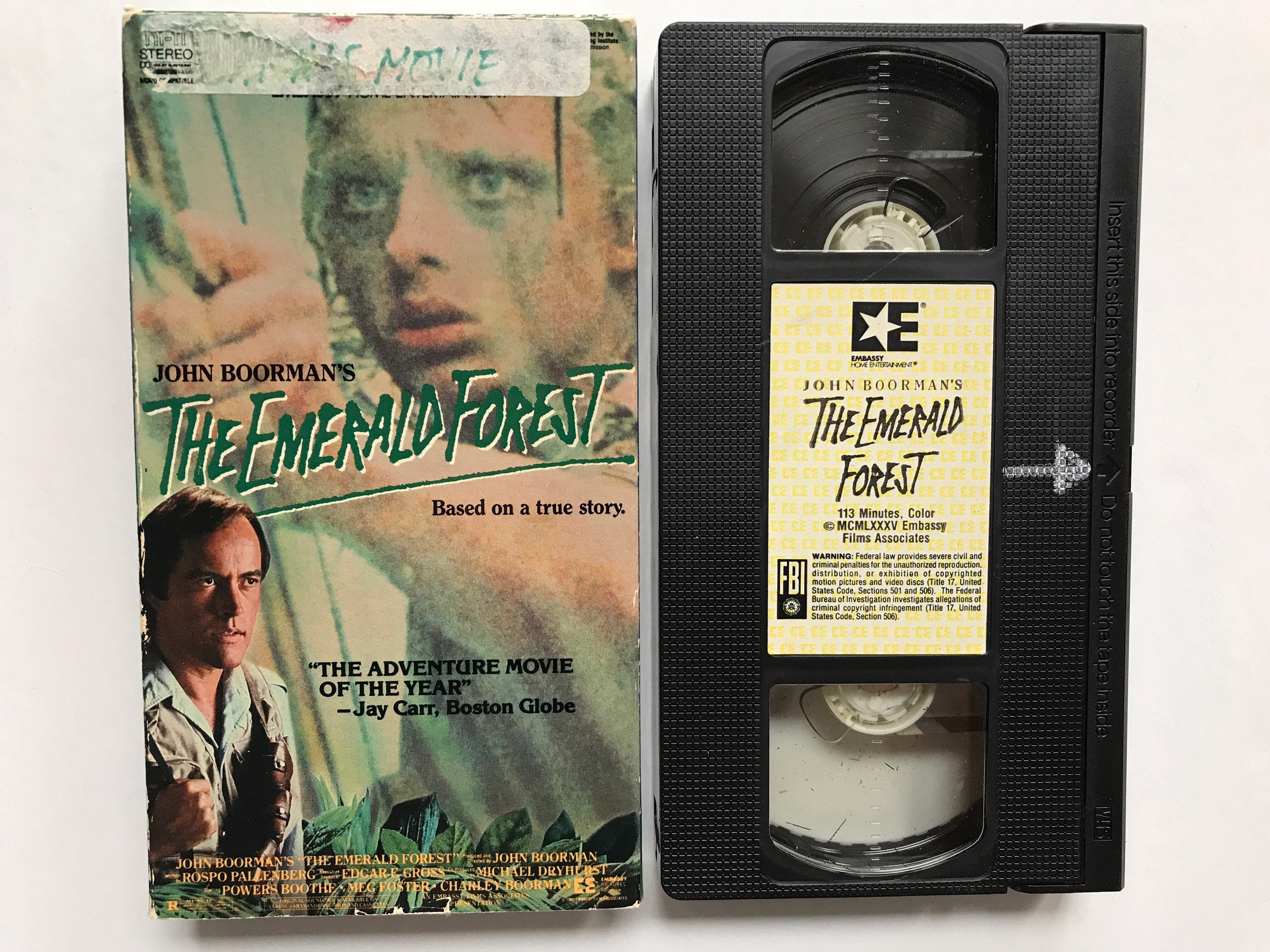 SALE the Emerald Forest VHS Video Tape Movie Full Length
