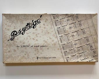 Psytege The Chess of Word Games 1964 RARE Made in America Complete HOLY GRAIL