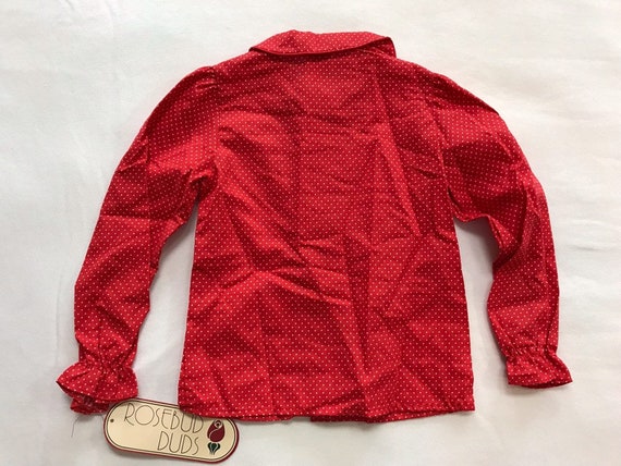 SALE KIDS Rosebud Duds Red with White Polka Dots … - image 3