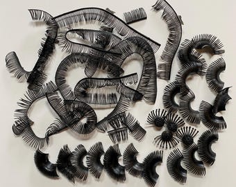 Novelty Eye Lashes for Dolls and Crafts Supplies Vintage LOT