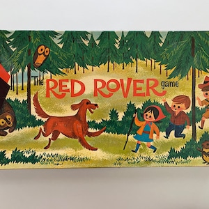 Red Rover Board Game Cadaco 1963 Missing Spinner