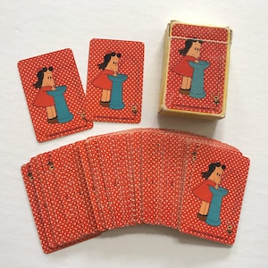 VENTE Rare vintage Little Lulu Mini jeu de cartes jeu de cartes Standard Deck Hallmark et éditions occidentales des années 60 et 70