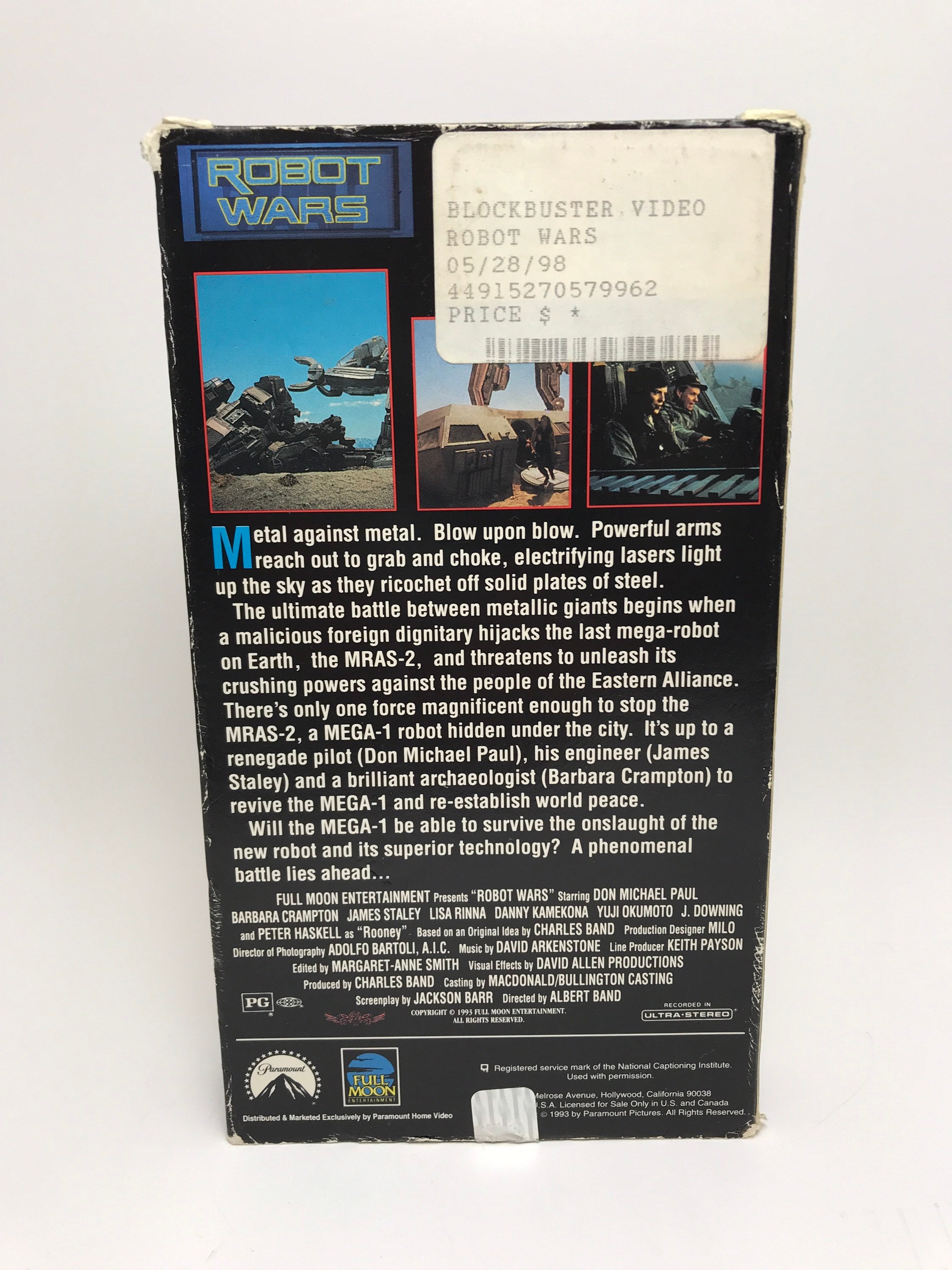 Robot Wars VHS Video Tape Movie Film Collectible Sci Fi 80s Etsy