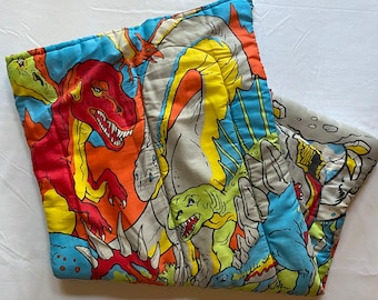 RARE 90s Coleman Dinosaurs Kids Or Small Adult Sleeping Bag Children Sleepover Camping Bedding Blanket