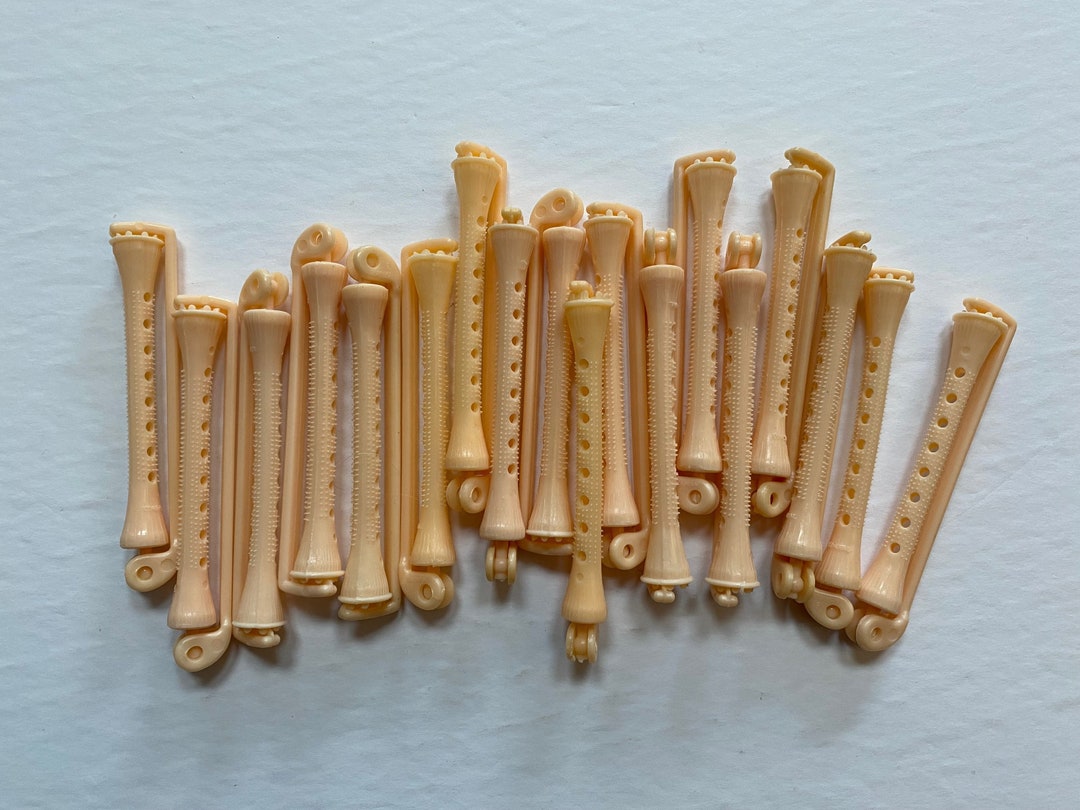 Vintage 70s Swing Arm Perm Rods Hair Perming Curlers Peachy Etsy