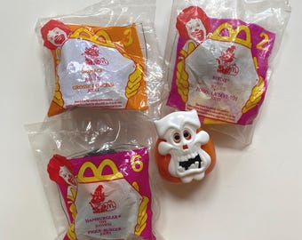 Halloween Mcdonalds Fast Food Premium Toys 1998 Spooky LOT